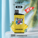 IGET BAR  BANANA ICE 3500 Puffs Disposable Vape - Image 2