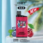 IGET BAR CHERRY BLUEBERRY 3500 Puffs Disposable Vape - Image 2