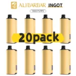 Alibarbar Ingot 9000 puffs-100 pack Multiple flavors